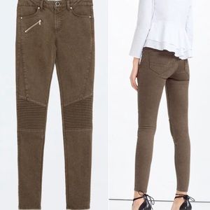 Zara size 4 skinny motto biker jean.